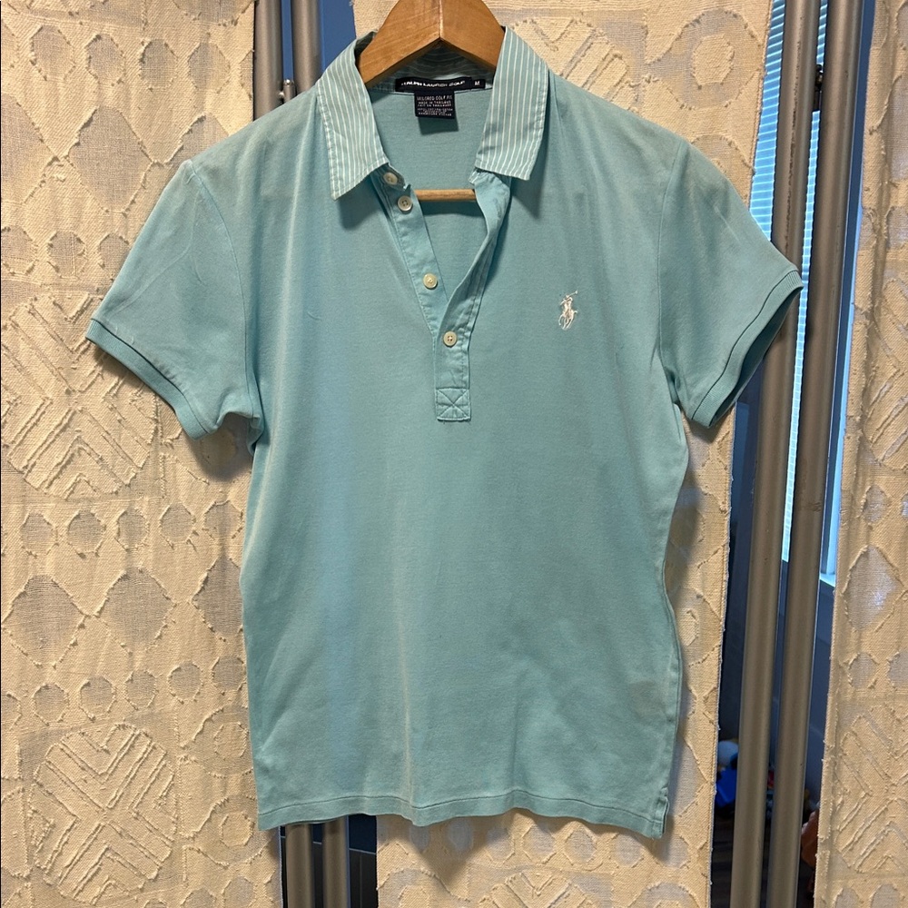 Ralph Lauren Women's Light Blue Polo Shirt M
